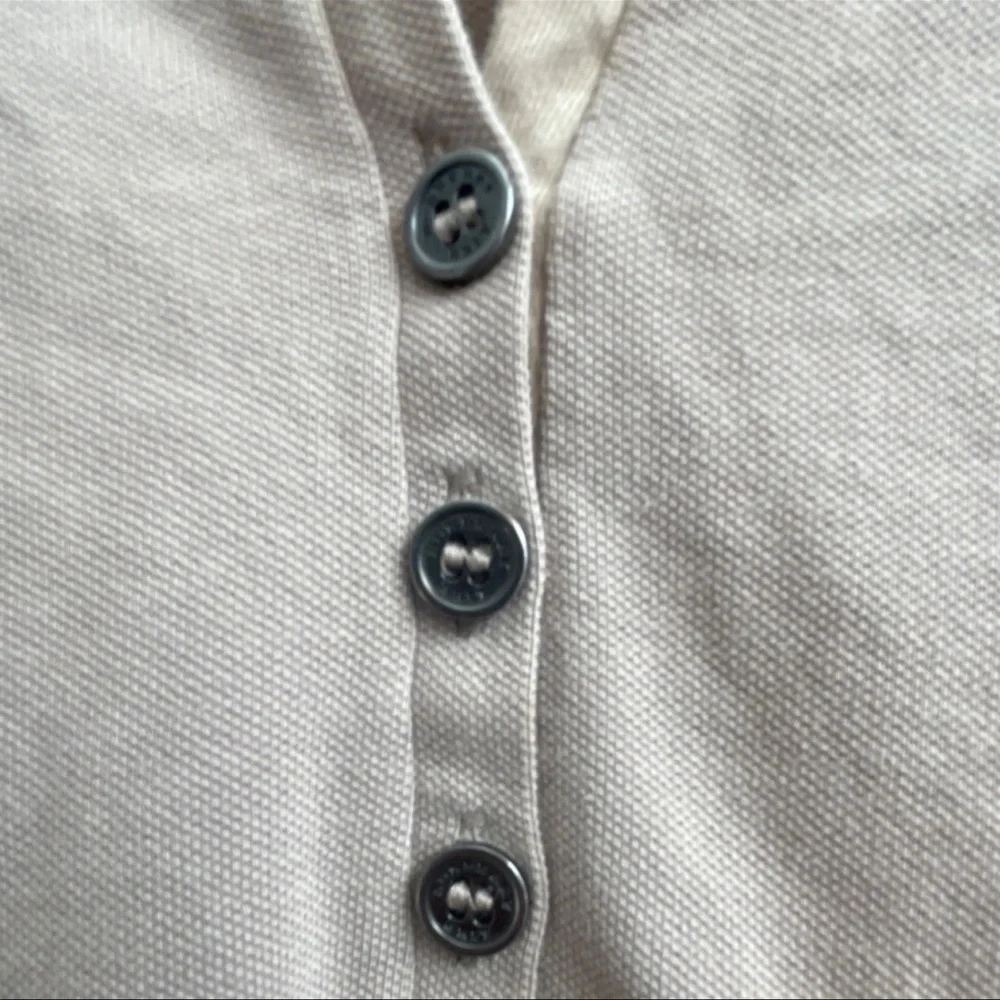 VTG Burberry Ruched Button Down Polo - Picture 7 of 8